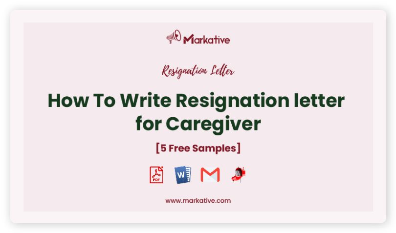 resignation letter for caregiver