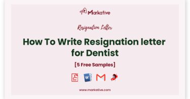 resignation letter for dentist