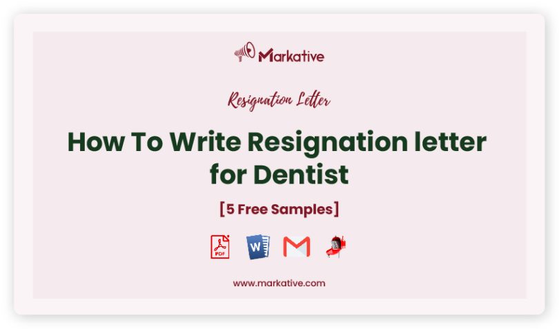resignation letter for dentist