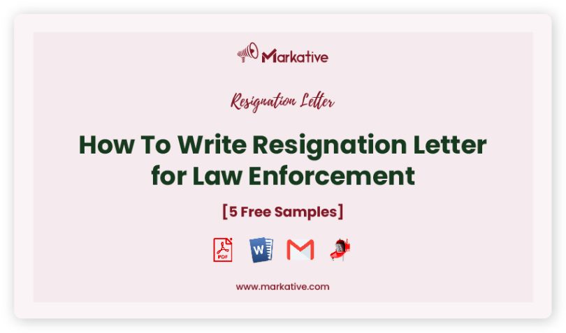 resignation letter for law enforcement