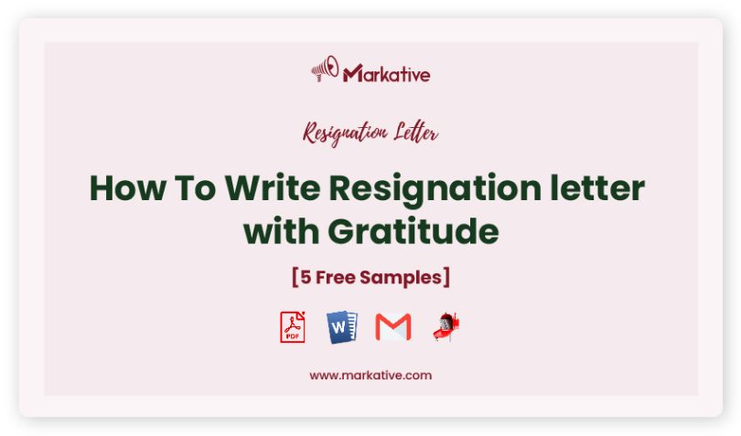 resignation letter with gratitude