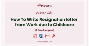 resigning from work due to childcare