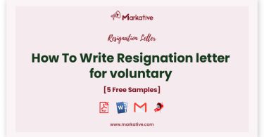 voluntary resignation letter