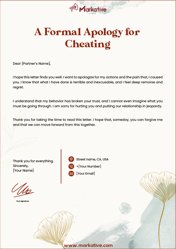 A Personal Apology for Cheating
