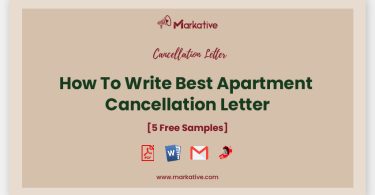 Apartment Cancellation Letter