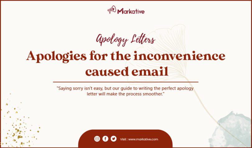 Apologies for the Inconvenience Caused Email