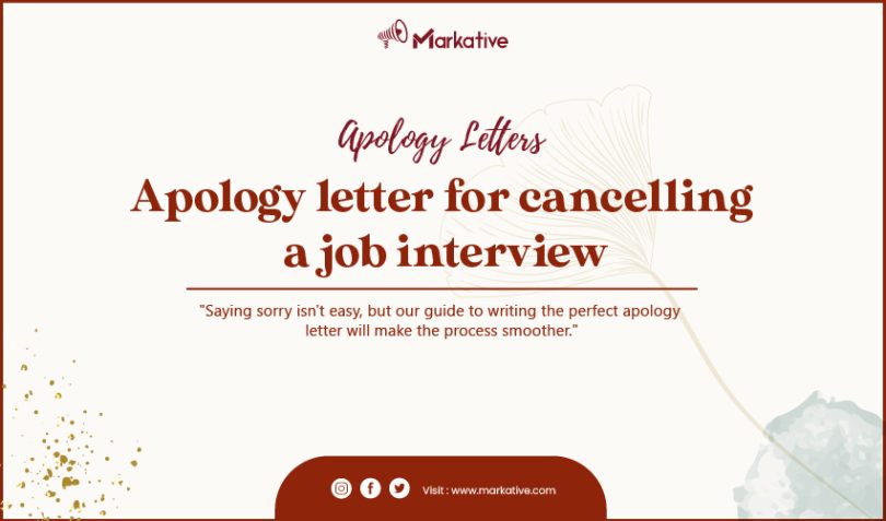 Apology Letter for Cancelling a Job Interview
