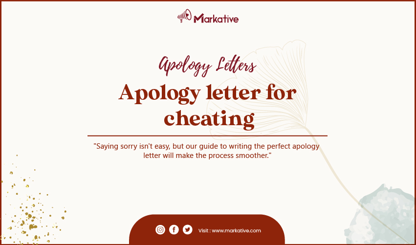 Unique Apology Letter For Cheating 7 Ready Samples Markative   Apology Letter For Cheating 