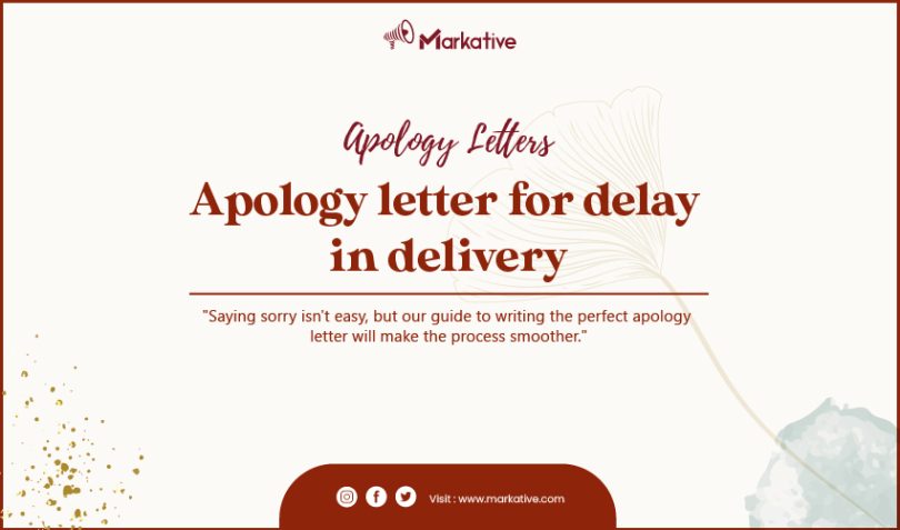Apology Letter for Delay in Delivery