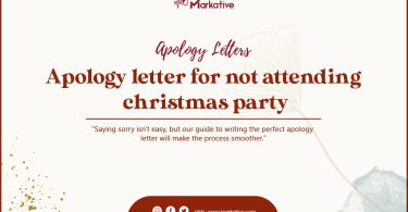 Apology Letter for Not Attending Christmas Party