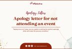 Apology Letter for Not Attending an Event