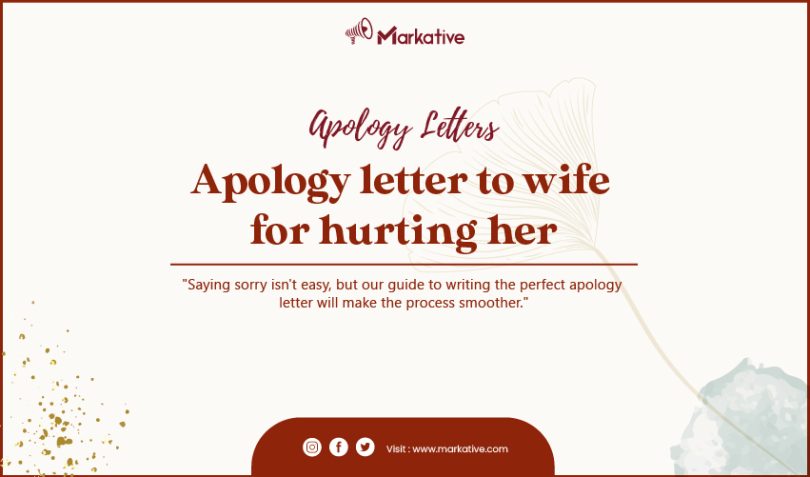 Apology Letter to Wife for Hurting Her