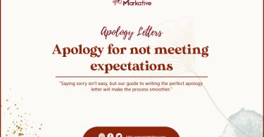 Apology for not meeting expectations