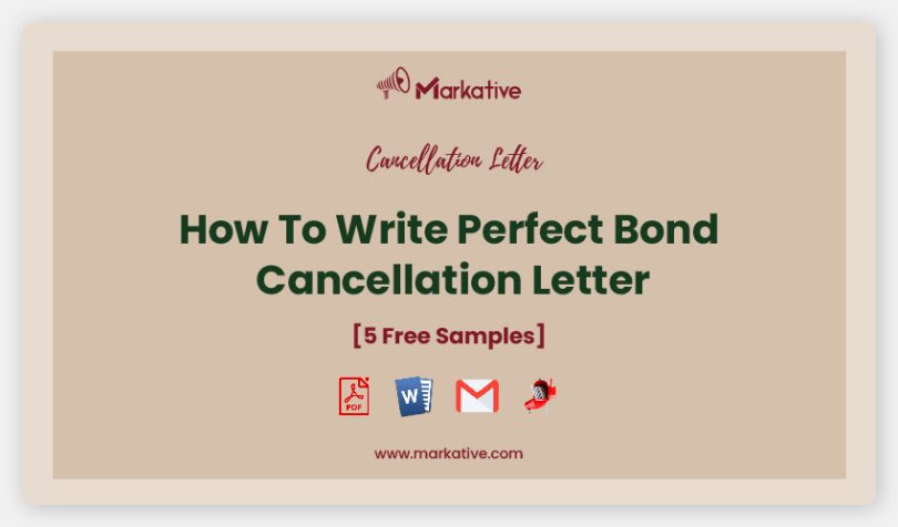 Bond Cancellation Letter