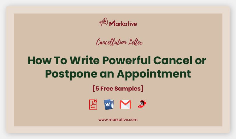 Cancel or Postpone an Appointment