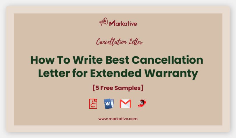 Cancellation Letter for Extended Warranty