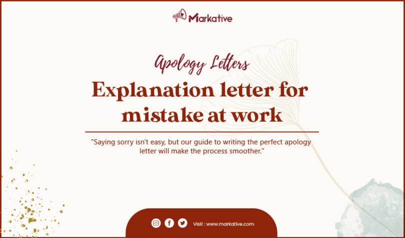 Explanation Letter for Mistake at Work