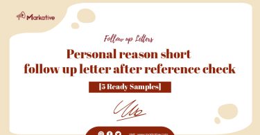 Follow-Up Letter After Reference Check