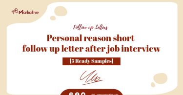 Follow-Up Letter After a Job Interview