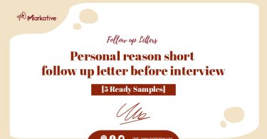 Follow-Up Letter Before Interview