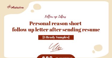 Follow-Up Letter after Sending Resume