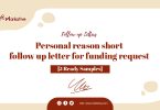 Follow-Up Letter for Funding Request