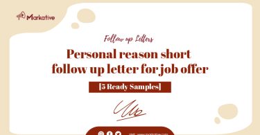 Follow-Up Letter for Job Offer