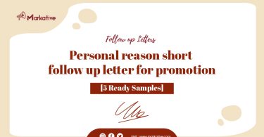 Follow-Up Letter for Promotion