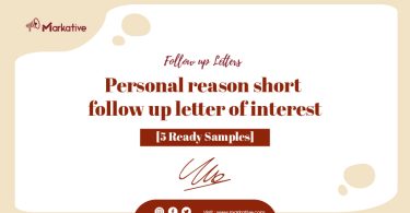 Follow Up Letter of Interest