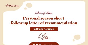 Follow-Up Letter of Recommendation