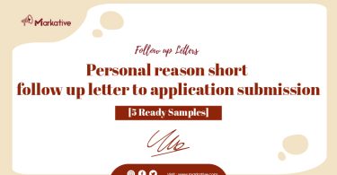 Follow Up Letter to Application Submission
