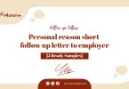 Follow-up Letter to Employer