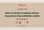 Home Insurance Cancellation Letter