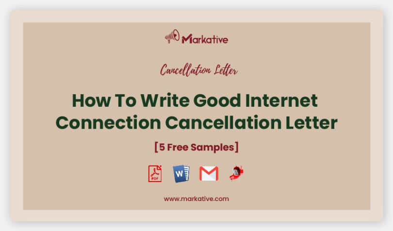 Internet Connection Cancellation Letter