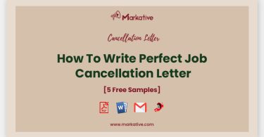 Job Cancellation Letter