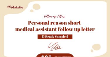 Medical Assistant Follow Up Letter