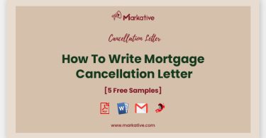 Mortgage Cancellation Letter