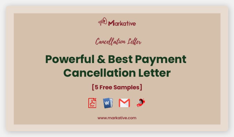 Payment Cancellation Letter