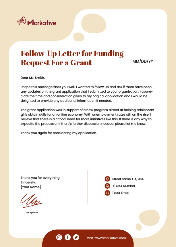 Reminder of Follow-up Letter for a Request