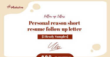 Resume Follow Up Letter