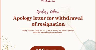 apology letter for withdrawal of resignation