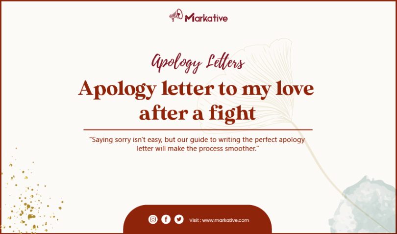apology letter to my love after a fight