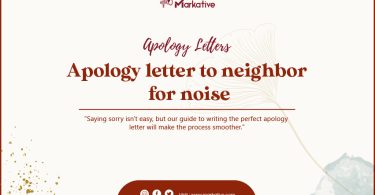 apology letter to neighbor for noise
